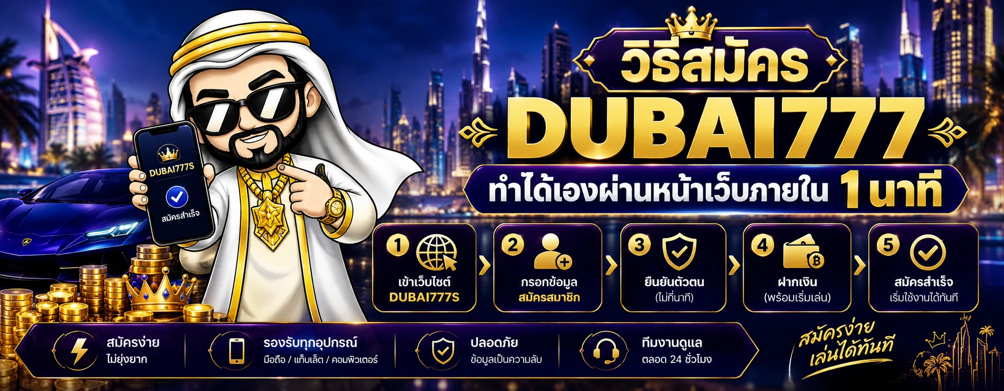 DUBAI777S เว็บตรง คาสิโนออนไลน์ ฝากถอนออโต้