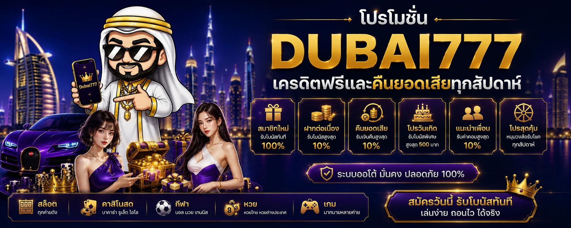 DUBAI777S เว็บตรง คาสิโนออนไลน์ ฝากถอนออโต้